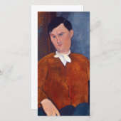 Amedeo Modigliani - Monsieur Deleu Dankeskarte (Vorne/Hinten)
