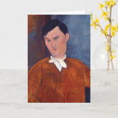 Amedeo Modigliani - Monsieur Deleu Karte (Gelbe Blume)