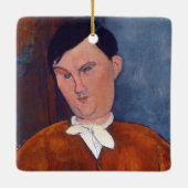 Amedeo Modigliani - Monsieur Deleu Keramikornament (Rückseite)