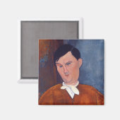 Amedeo Modigliani - Monsieur Deleu Magnet (Vorderseite/Rückseite)