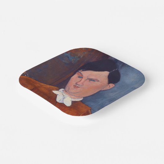 Amedeo Modigliani - Monsieur Deleu Pappteller (Gewinkelt)