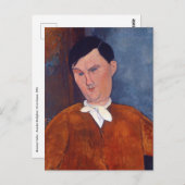 Amedeo Modigliani - Monsieur Deleu Postkarte (Vorne/Hinten)