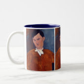 Amedeo Modigliani - Monsieur Deleu Zweifarbige Tasse (Links)