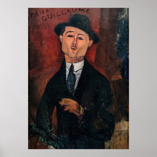 Amedeo Modigliani - Paul Guillaume, Novo Pilota Poster (Vorne)