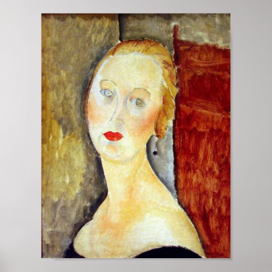 Amedeo Modigliani - Portrait de Germaine Survage Poster (Vorne)