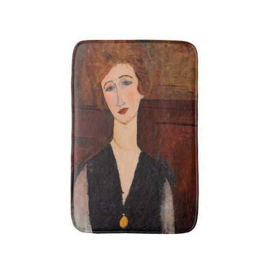 Amedeo Modigliani - Portrait einer Frau Badematte (Vorderseite Vertikal)