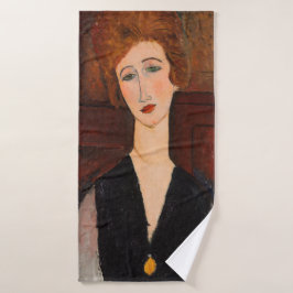 Amedeo Modigliani - Portrait einer Frau Badhandtuch Set