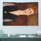 Amedeo Modigliani - Portrait einer Frau Banner (Messe)