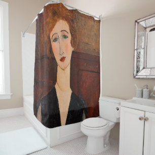 Amedeo Modigliani - Portrait einer Frau Duschvorhang