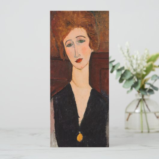 Amedeo Modigliani - Portrait einer Frau Einladung (Stehend Vorderseite)