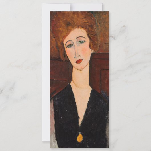 Amedeo Modigliani - Portrait einer Frau Einladung (Vorderseite)
