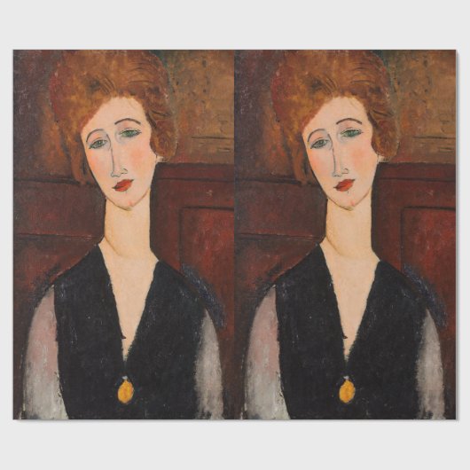 Amedeo Modigliani - Portrait einer Frau Geschenkpapier (Flach)