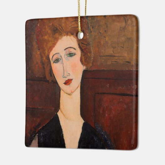 Amedeo Modigliani - Portrait einer Frau Keramikornament (Links)