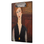 Amedeo Modigliani - Portrait einer Frau Klemmbrett (Links)