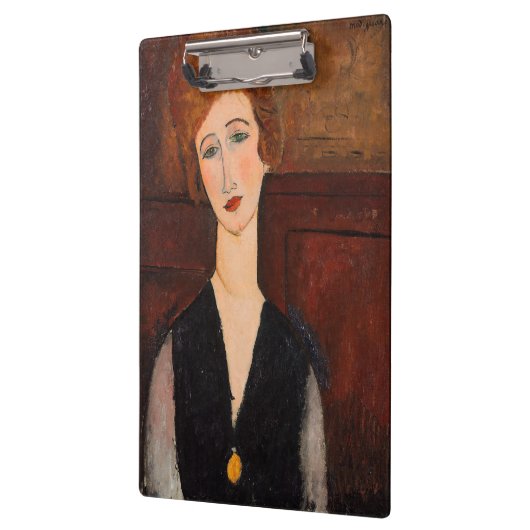 Amedeo Modigliani - Portrait einer Frau Klemmbrett (Links)
