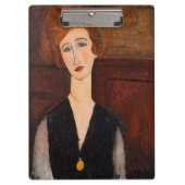 Amedeo Modigliani - Portrait einer Frau Klemmbrett (Vorderseite)