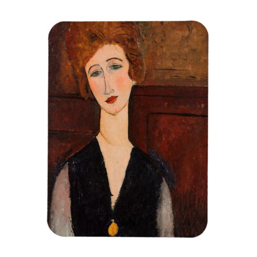 Amedeo Modigliani - Portrait einer Frau Magnet (Vertikal)