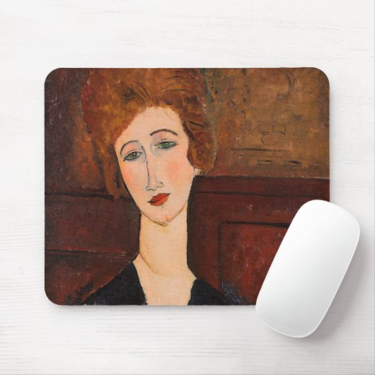 Amedeo Modigliani - Portrait einer Frau Mousepad (Mit Mouse)