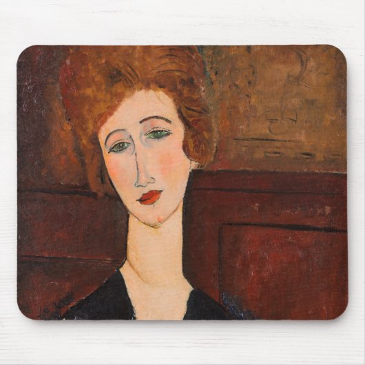 Amedeo Modigliani - Portrait einer Frau Mousepad (Vorne)