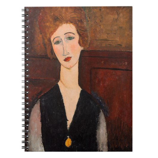 Amedeo Modigliani - Portrait einer Frau Notizblock (Vorderseite)