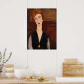 Amedeo Modigliani - Portrait einer Frau Poster (Küche)