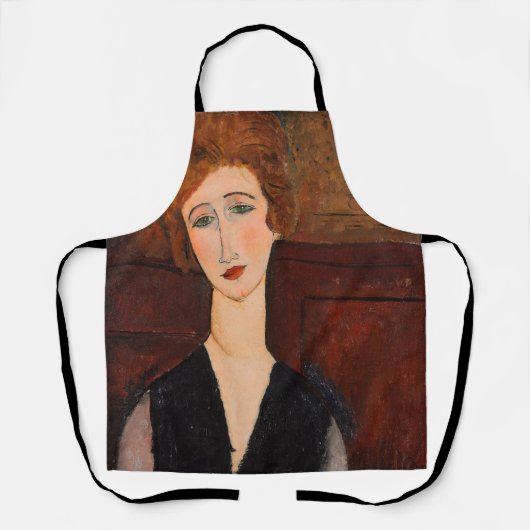 Amedeo Modigliani - Portrait einer Frau Schürze (Vorderseite)
