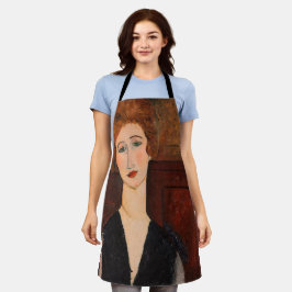 Amedeo Modigliani - Portrait einer Frau Schürze