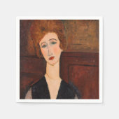 Amedeo Modigliani - Portrait einer Frau Serviette (Vorderseite)