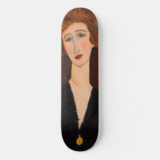 Amedeo Modigliani - Portrait einer Frau Skateboard (Vorderseite)