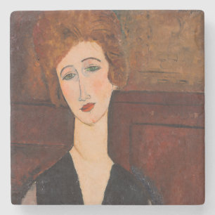 Amedeo Modigliani - Portrait einer Frau Steinuntersetzer