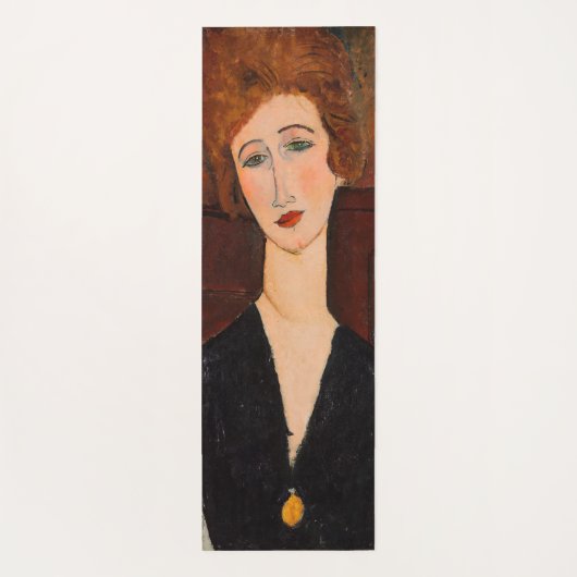 Amedeo Modigliani - Portrait einer Frau Yogamatte (Rückseite)