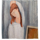 Amedeo Modigliani - Portrait Jeanne Hebuterne #1 Duschvorhang (Vorderseite)