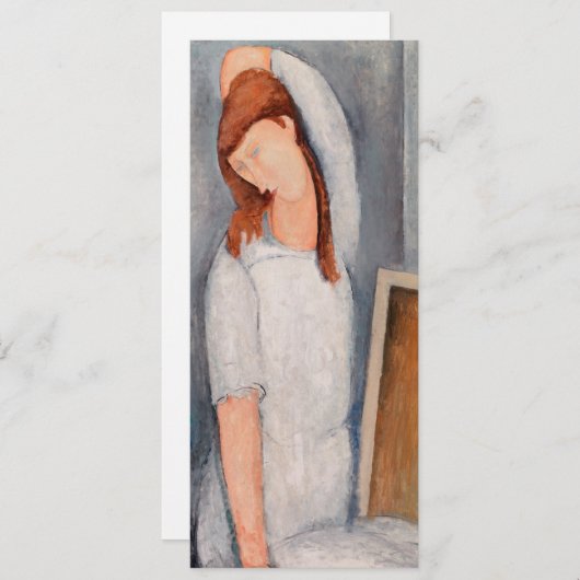Amedeo Modigliani - Portrait Jeanne Hebuterne #1 Einladung (Vorne/Hinten)