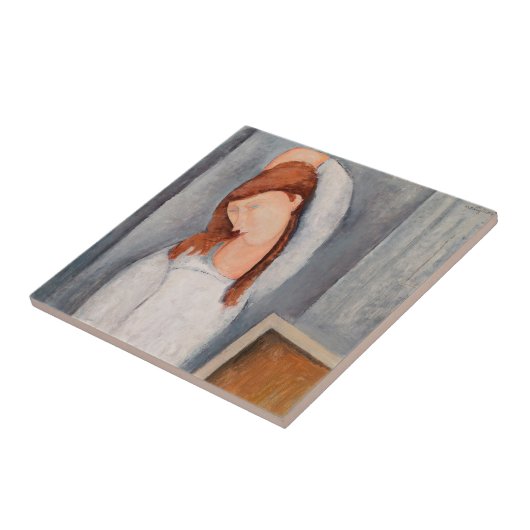 Amedeo Modigliani - Portrait Jeanne Hebuterne #1 Fliese (Seite)