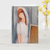 Amedeo Modigliani - Portrait Jeanne Hebuterne #1 Karte (Gelbe Blume)