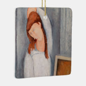 Amedeo Modigliani - Portrait Jeanne Hebuterne #1 Keramikornament (Rechts)