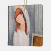 Amedeo Modigliani - Portrait Jeanne Hebuterne #1 Keramikornament (Links)