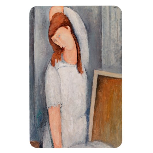 Amedeo Modigliani - Portrait Jeanne Hebuterne #1 Magnet (Vertikal)