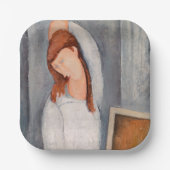 Amedeo Modigliani - Portrait Jeanne Hebuterne #1 Pappteller (Vorderseite)