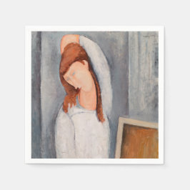 Amedeo Modigliani - Portrait Jeanne Hebuterne #1 Serviette