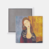 Amedeo Modigliani - Portrait Jeanne Hebuterne #2 Magnet (Vorderseite/Rückseite)