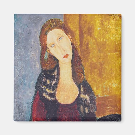 Amedeo Modigliani - Portrait Jeanne Hebuterne #2 Magnet (Vorne)