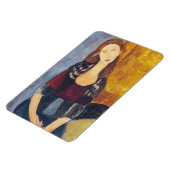 Amedeo Modigliani - Portrait Jeanne Hebuterne #2 Magnet (Linke Seite)