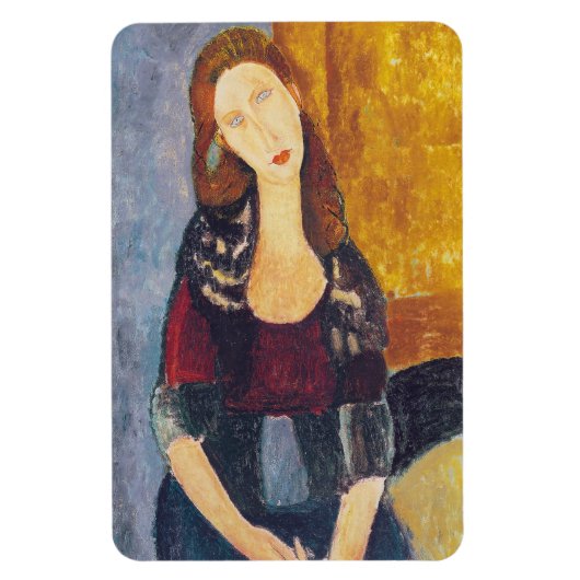 Amedeo Modigliani - Portrait Jeanne Hebuterne #2 Magnet (Vertikal)