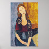 Amedeo Modigliani - Portrait Jeanne Hebuterne #2 Poster (Vorne)