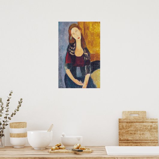 Amedeo Modigliani - Portrait Jeanne Hebuterne #2 Poster (Küche)