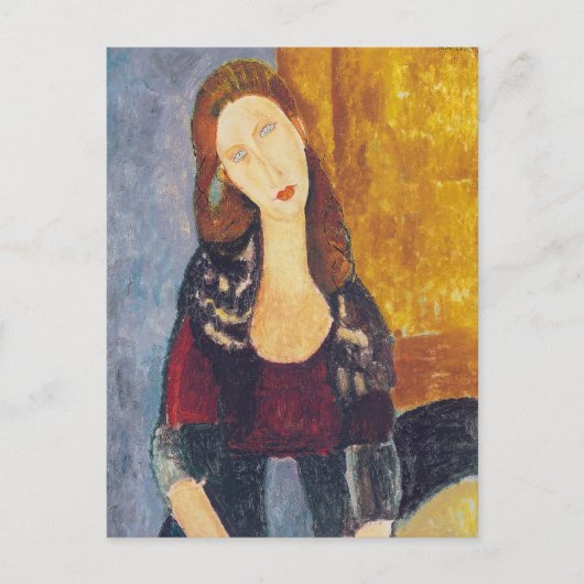 Amedeo Modigliani - Portrait Jeanne Hebuterne #2 Postkarte (Vorderseite)