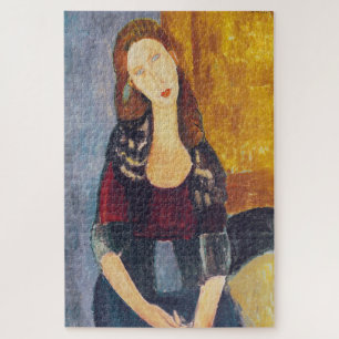 Amedeo Modigliani - Portrait Jeanne Hebuterne #2 Puzzle