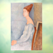 Amedeo Modigliani - Portrait Jeanne Hebuterne #3 Fensteraufkleber (Blatt 3)