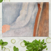 Amedeo Modigliani - Portrait Jeanne Hebuterne #3 Geschirrtuch (Gefaltet)